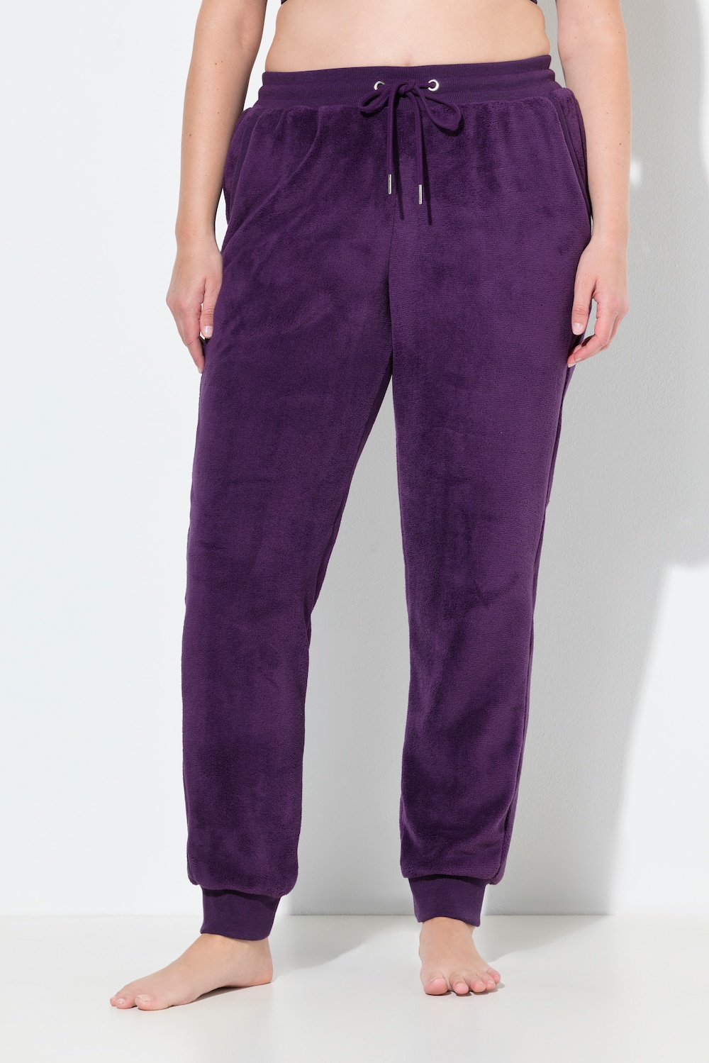 Thumbnail - Große Größen Homewear-Hose, Damen, lila, Größe: 58/60, Polyester, Ulla Popken