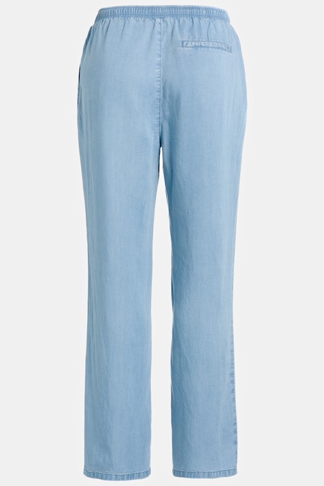 Jeans Rose, brede, lige ben, lyocell | Bukser Bukser