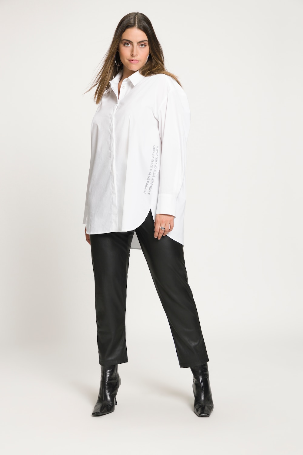 Grote Maten blouse, Dames, wit, Maat: 42/44, Katoen/Synthetische vezels, Ulla Popken