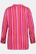 Burnout Stripe Stripe Surplice Blouse