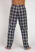 Flanelowe spodnie od piżamy, elastyczny pas