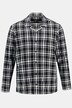 Pyjamasskjorta i flanell, rutig, kavajkrage