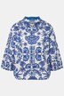 Decorative Print Button Front Jacket