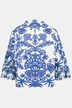 Decorative Print Button Front Jacket