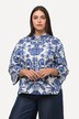 Decorative Print Button Front Jacket