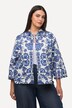 Decorative Print Button Front Jacket