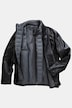 Chaqueta de cuero, cuero, piel napa de cordero, aplicación de pespunte, cremallera