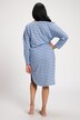 Stripe Accent Cotton Knit Nightgown