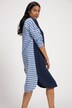 Stripe Accent Cotton Knit Nightgown