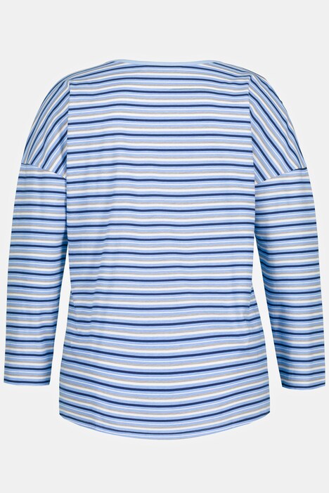 Stripe Accent Cotton Knit Pajama Set