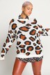 Pullover, oversized, Color Leo, Rundhals, Langarm