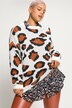 Pullover, oversized, Color Leo, Rundhals, Langarm