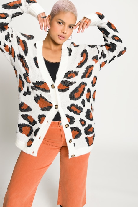 Fine Knit Cardigan Sweater