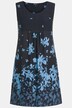 Kleid, florales Muster, A-Linie, Rundhals, ärmellos