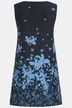 Kleid, florales Muster, A-Linie, Rundhals, ärmellos