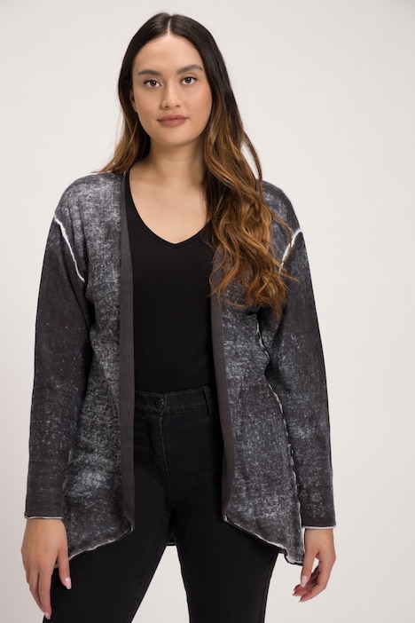 Rolled Edge Double Faced Fine Knit Cardigan Sweater | Cardigan | Cardigans