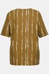 T-shirt, rayures, décolleté en V, manches courtes, coton bio