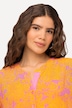 Bluse, A-Linie, Tunika-Ausschnitt, Glocken-Halbarm