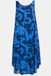 Robe midi, imprimé lettré, décolleté rond, sans manches