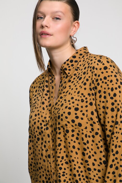 Patch Animal Print Shirt Blouse | all Blouses | Blouses