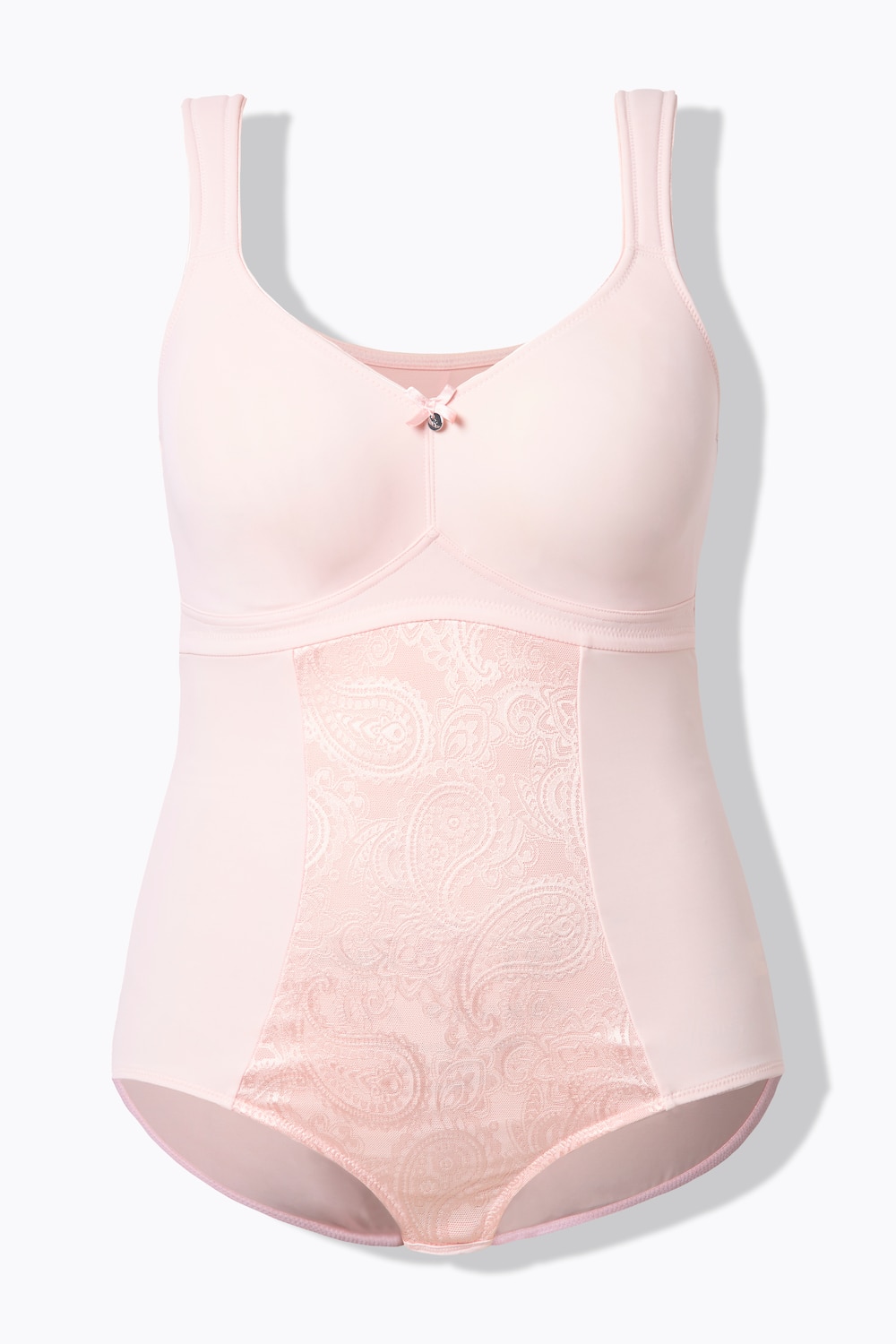 Stora storlekar Shaoing-body, Dam, rosa, storlek: 115B, Bomull/Syntetfibrer/Elastan, Ulla Popken