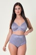 Bodyforming-Miederhose, Jacquard-Spitze, High Waist