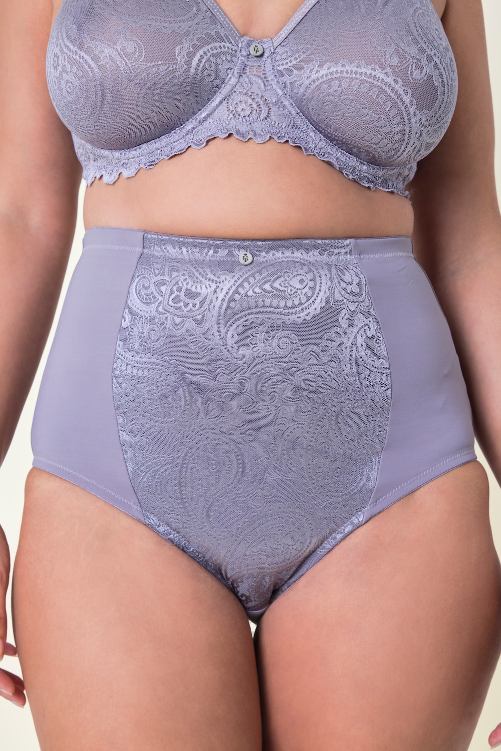 Bodyforming-Miederhose, Jacquard-Spitze, High Waist