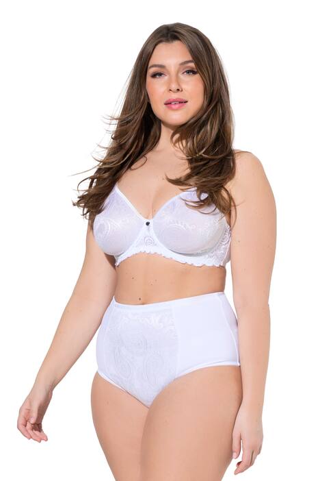 Tvarující kalhotky, žakárová krajka, vysoký pas