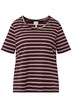 Tričko, proužky, výstřih do V, krátké rukávy, biobavlna