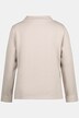 Sweat-shirt, col montant, manches longues, coton bio