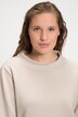 Sweat-shirt, col montant, manches longues, coton bio
