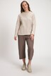 Sweat-shirt, col montant, manches longues, coton bio
