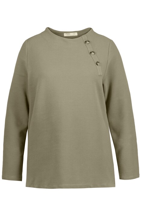 Mikina, struktura, stojáček, dlouhé rukávy