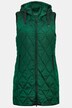 Diamond Quilted Hooded Long Fully Lined Vest