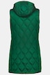 Diamond Quilted Hooded Long Fully Lined Vest