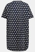 Dot Print Button Front Lyocell Dress