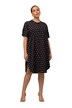 Lyocellové šaty, puntíky, kulatý výstřih, krátké rukávy