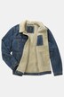 Veste en jean, denim, doublure en polaire Teddy, col chemise