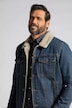 Veste en jean, denim, doublure en polaire Teddy, col chemise