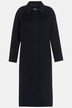 Wool Blend Button Front Fully Lined Dress Coat