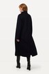 Wool Blend Button Front Fully Lined Dress Coat