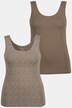 Maillot de corps, lot de 2, uni/à motifs, coton bio