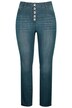 Skinny džíny, vysoký pas, Slim střih, 5 kapes, knoflíková léga