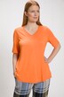 Center Seam A-line Fit Stretch Knit Top