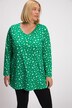 Holiday Print Swing Cotton Knit Tunic