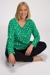 Holiday Print Swing Cotton Knit Tunic