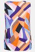 Chemisier, design foulard, décolleté cascade, sans manches