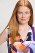 Chemisier, design foulard, décolleté cascade, sans manches