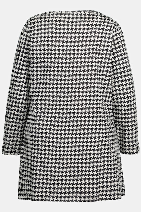 Seasonal Print Swing Knit Pocket Cotton Tunic