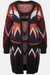 Zig Zag Open Front Cardigan Sweater